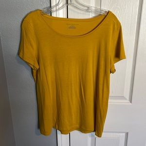 Mustard Yellow T-Shirt. Worn less than 5 times. No stains or damage